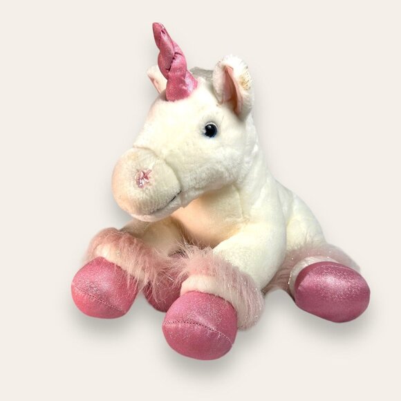Build-A-Bear Workshop Magical Unicorn 15" Sparkling white & Pink Retired - Picture 3 of 16